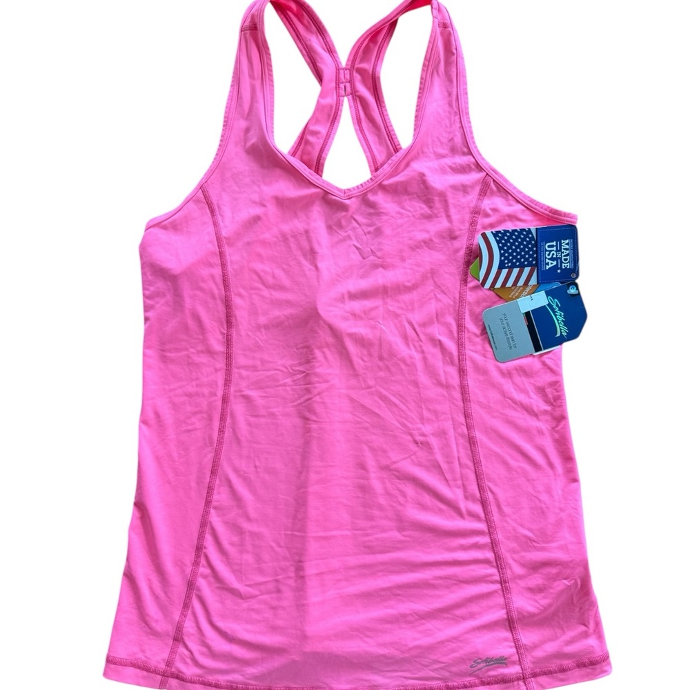 Sofibella Bright Pink Racerback Tank